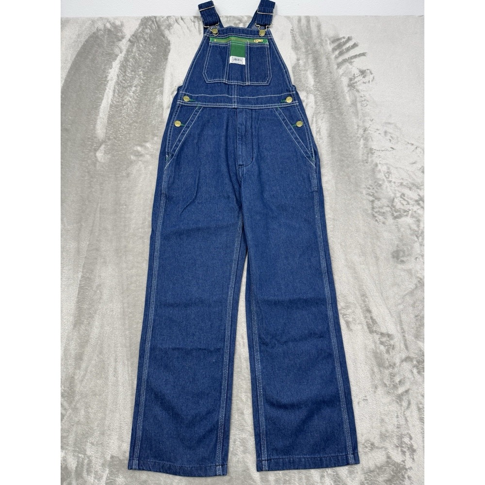 Liberty Coveralls Youth 10 Blue Denim Bibs Workwear Farm Outdoor Ranch Chore NEW